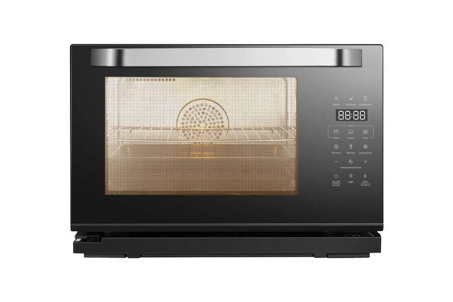 ROBAM ROBAM Portable Steam Oven 6-Slice Black Convection Toaster Oven with Rotisserie (1550-Watt)