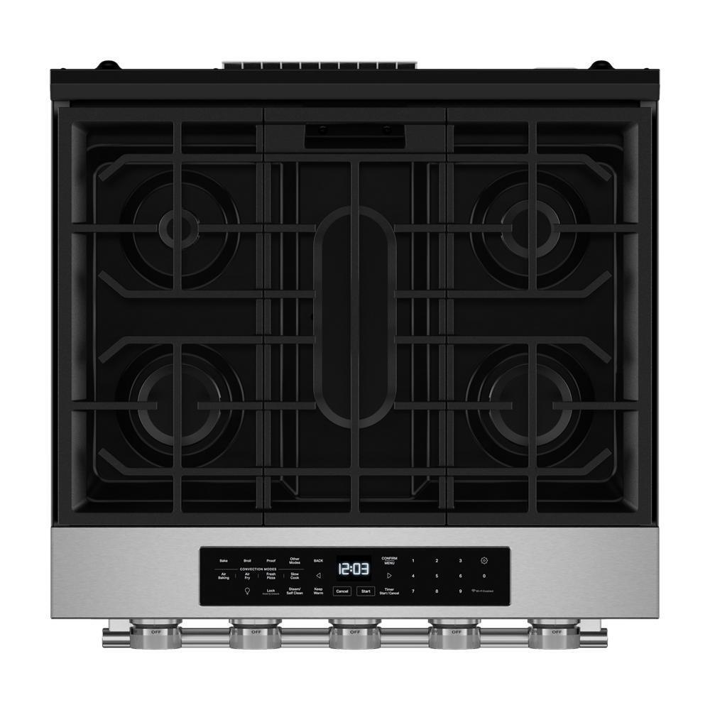5.0 Cu. Ft. Smart Slide-in Gas Range with Convection Cooking Modes