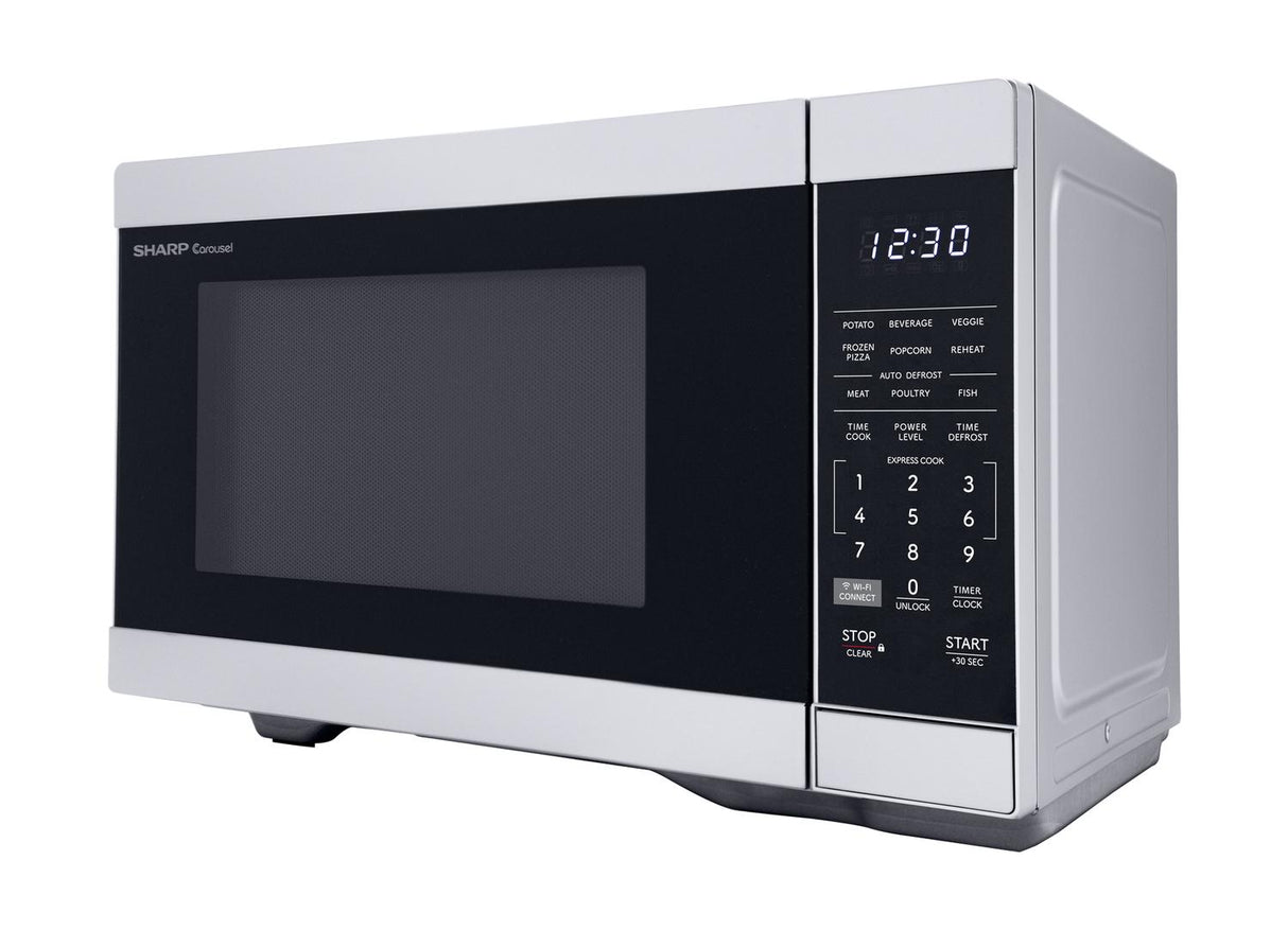 Sharp 1.1 cu. ft. 1000W Smart Stainless Steel Countertop Microwave Oven
