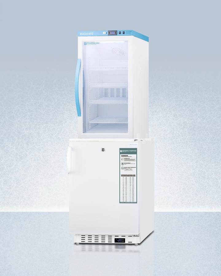 20" Wide Vaccine Refrigerator/freezer Combination