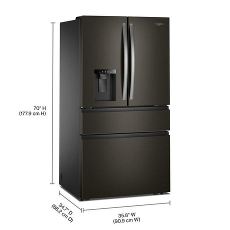 Whirlpool® 29 Cu. Ft. Family-Sized Capacity French door refrigerator with Flexible Temperature Drawer
