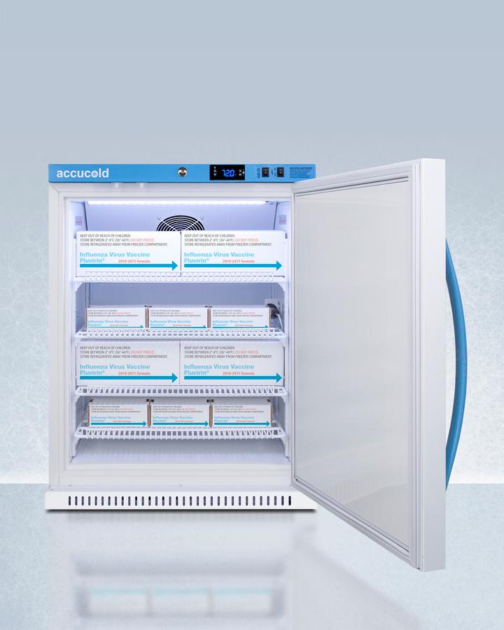 6 CU.FT. Upright Controlled Room Temperature Cabinet, ADA Height