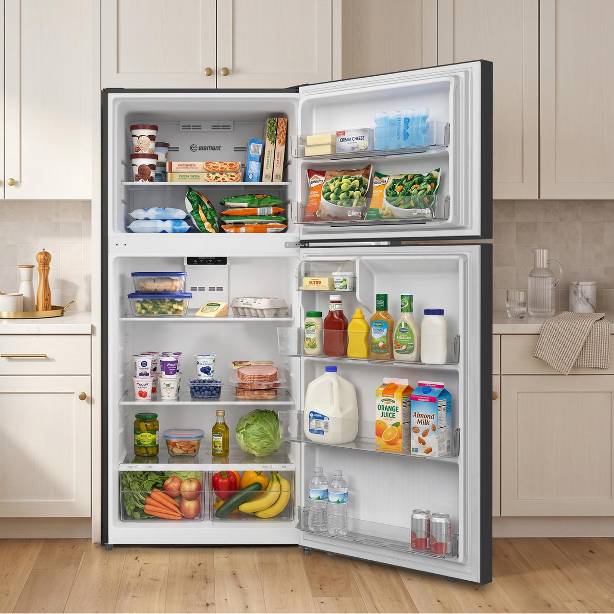 Element 18.2 cu. ft. Top Freezer Refrigerator - Black, ENERGY STAR