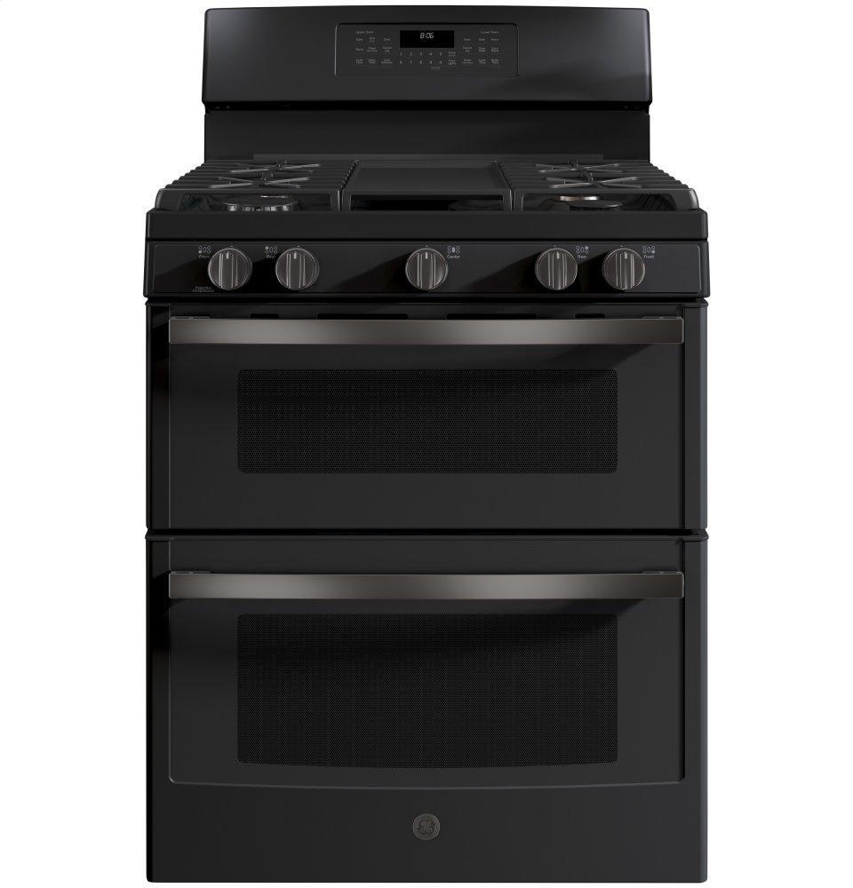 GE® 30" Free-Standing Gas Double Oven Convection Range