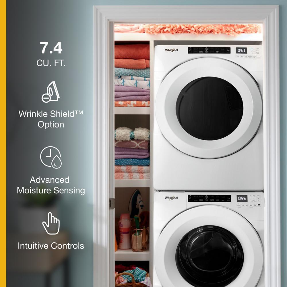 7.4 cu. ft. Front Load Electric Dryer with Intuitive Touch Controls