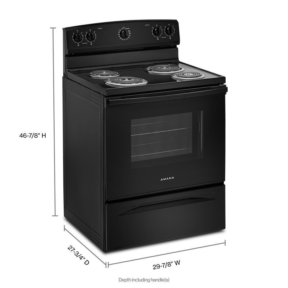 Amana® 30-Inch Electric Range with Extra-Large Oven Window