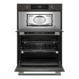 30-inch Smart Electric Combo Wall Oven with Intelligent Cooking Camera - Black Ore