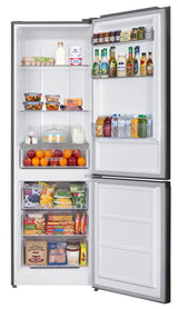 10.4 cu. ft. Counter Depth 24 in. Bottom Freezer 2-Door Refrigerator with Reversible Door in Stainless Steel