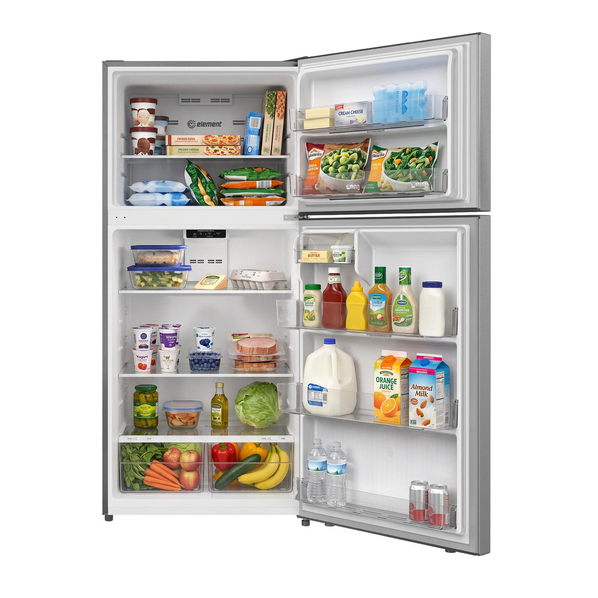Element 18.2 cu. ft. Top Freezer Refrigerator - Stainless Steel, ENERGY STAR
