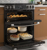 GE Profile™ 30" Smart Slide-In Front-Control Gas Double Oven Convection Range