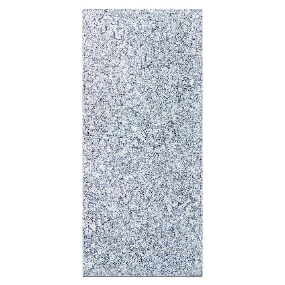 36" Elements Collection Eggshell Snakeskin Sapphire Custom Column Panel