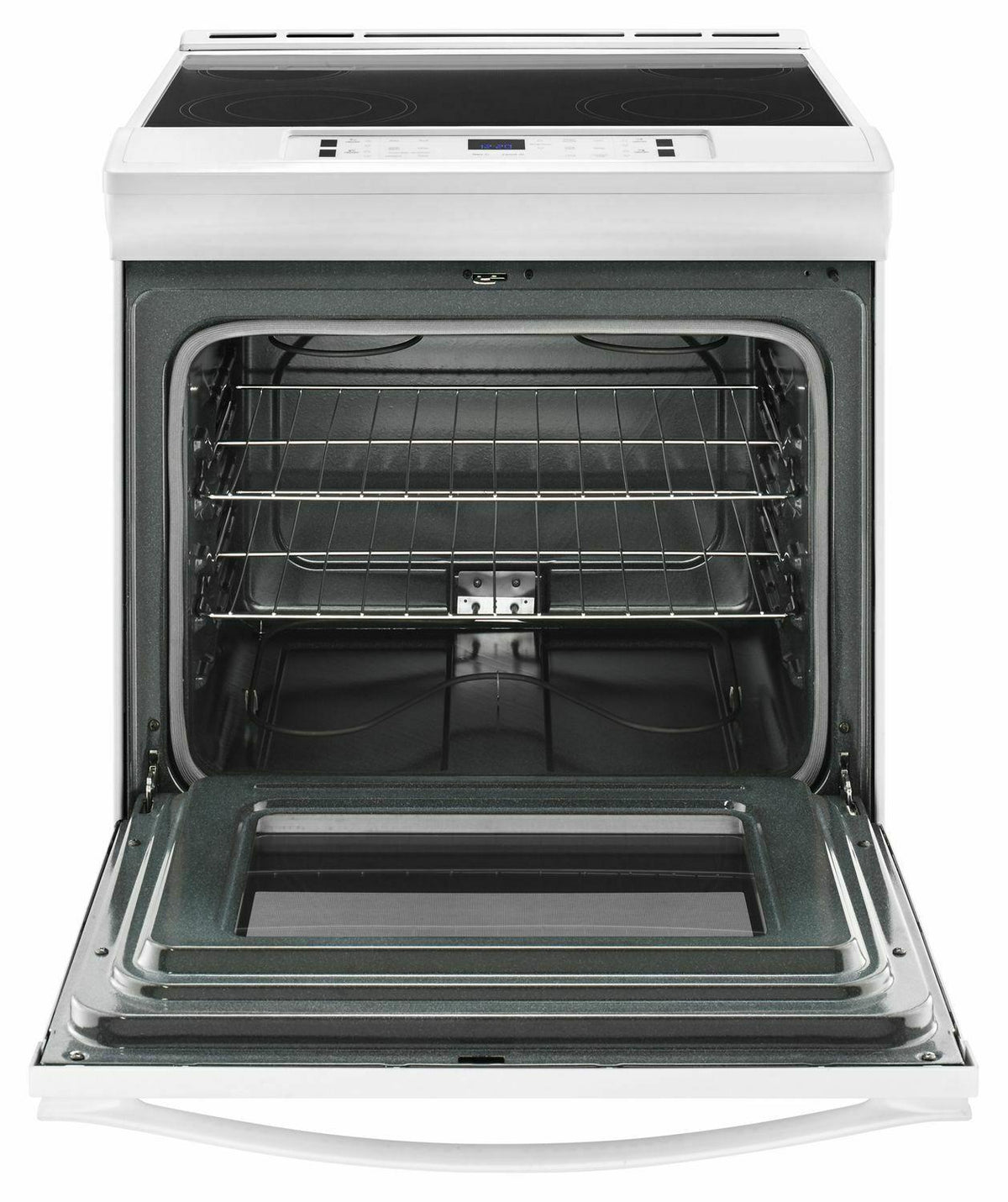 4.8 cu. ft. Guided Electric Front Control Range With The Easy-Wipe Ceramic Glass Cooktop - White