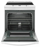 4.8 cu. ft. Guided Electric Front Control Range With The Easy-Wipe Ceramic Glass Cooktop - White