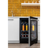NOIR™ 24" Built-In Undercounter Beverage Center, Right Swing