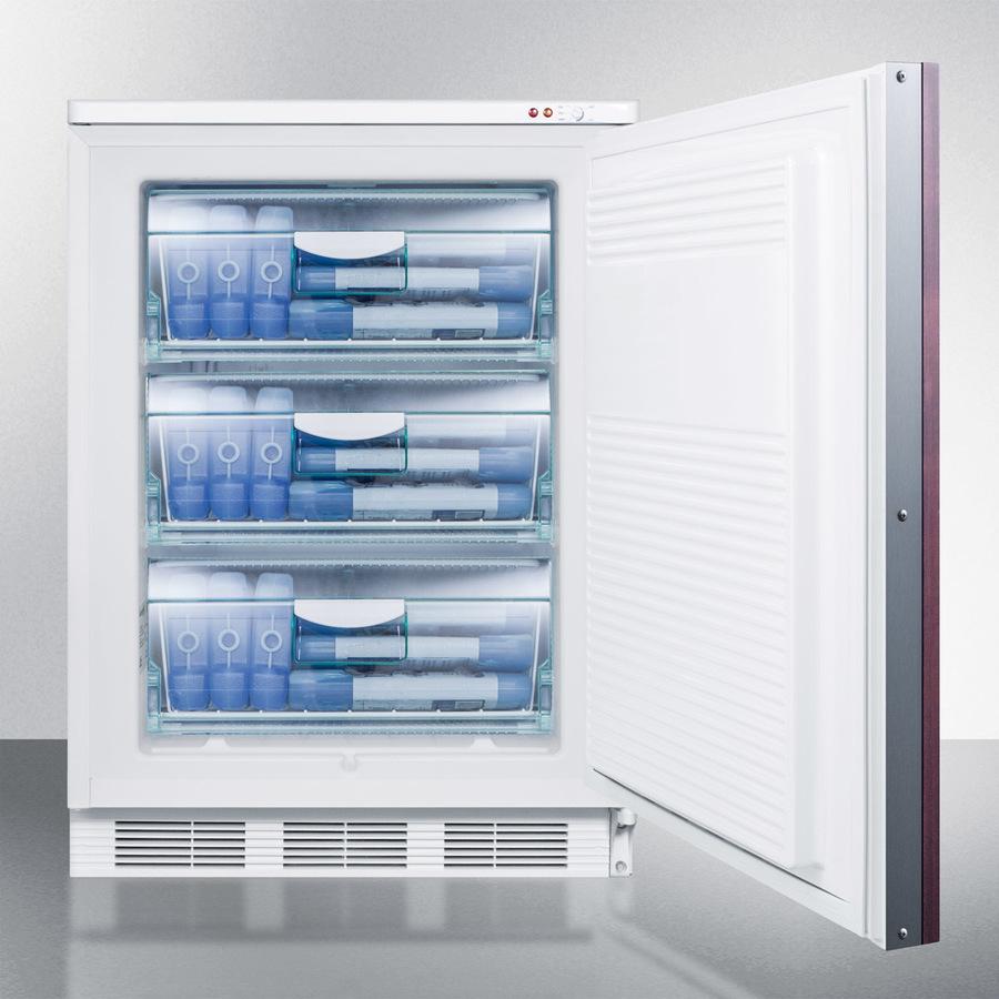 24" Wide Built-in All-freezer (panel Not Included)