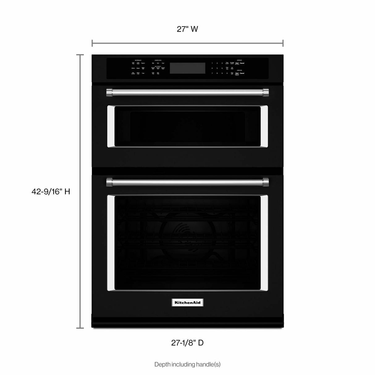 27" Combination Wall Oven with Even-Heat™ True Convection (lower oven) - Black