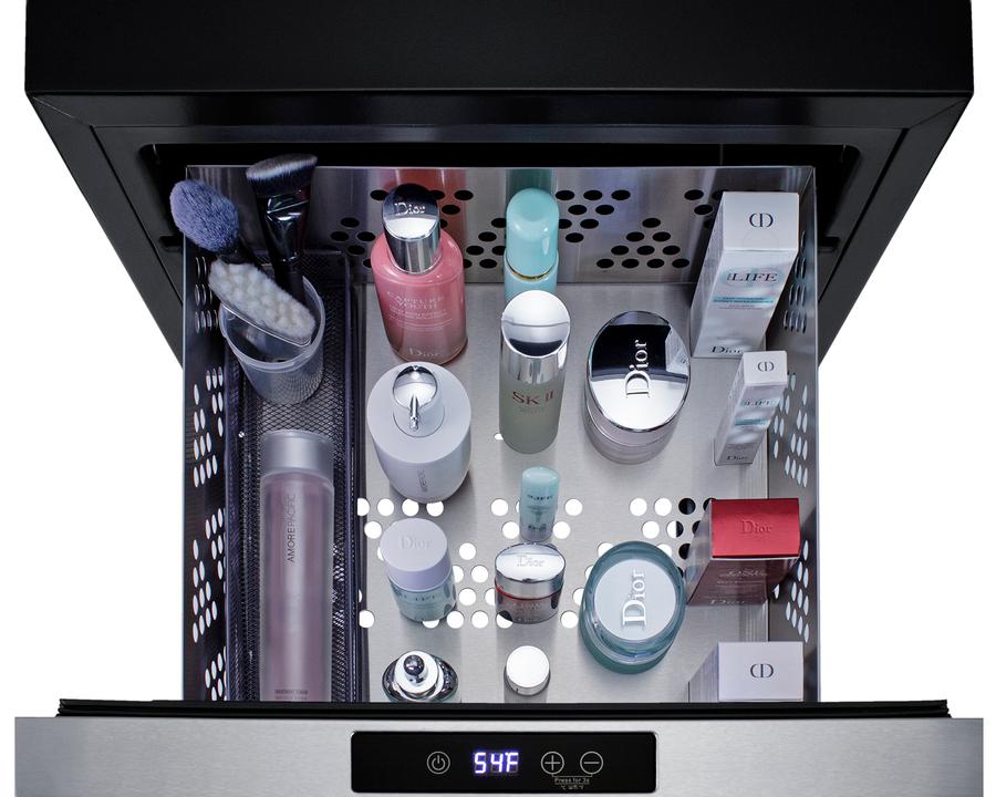 18" Wide Built-in Beautifridge Cosmetics Refrigerated Drawer