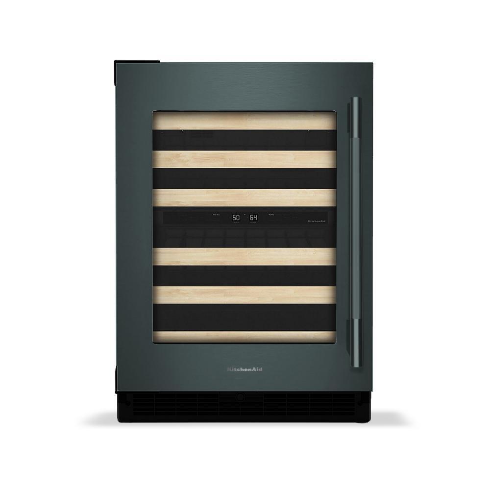 24" Undercounter Wine Cellar with Full-Extension Wood-Front Racks