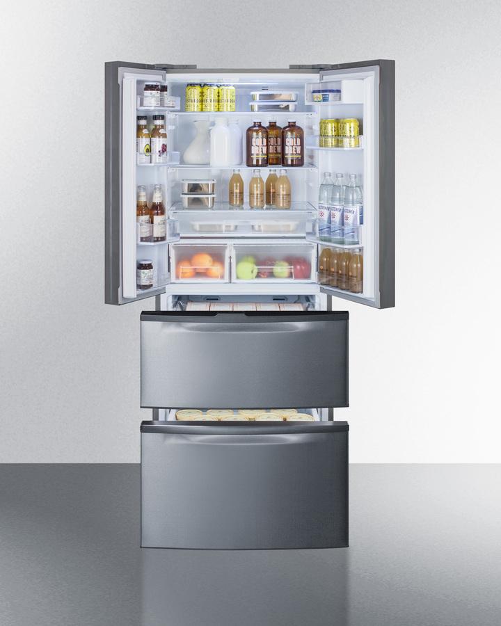 27" Wide French Door Refrigerator-freezer