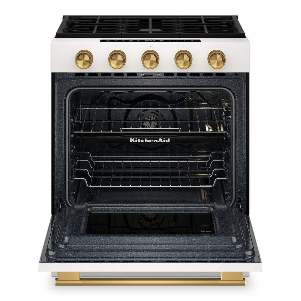 5.0 Cu. Ft. Smart Slide-in Gas Range with Convection Cooking Modes and 2-in-1 Burner