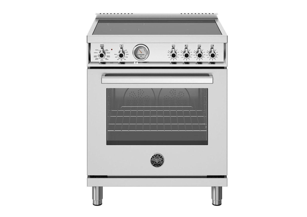 30 inch Induction Range, 4 Heating Zones, Electric Oven Stainless Steel