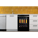 NOIR™ 24" Built-In Undercounter Beverage Center, Right Swing