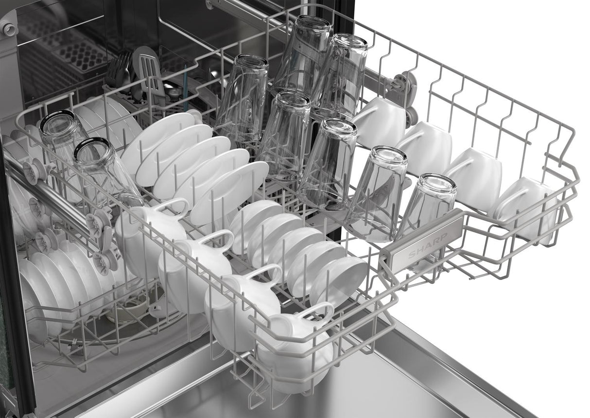 Sharp 24 in. Stainless Steel Hybrid 52dB Dishwasher