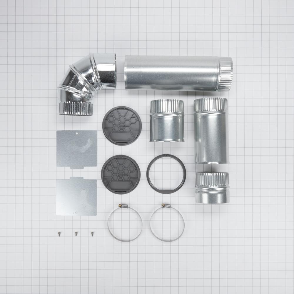 Dryer 4-Way Side Vent Kit for left, right, and bottom venting.