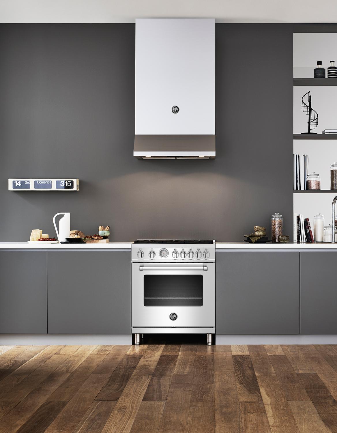 30" Master Series range - Gas oven - 5 aluminum burners - LP version