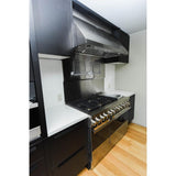 NOIR™ 48" Dual-Fuel Professional Range with Chrome-Infused Griddle