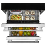 24" Stainless Steel Undercounter Double-Drawer Refrigerator