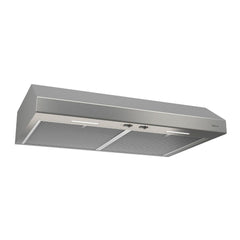 Broan 24-Inch 300 Max Blower CFM 1.5 Sones Stainless Steel Range Hood ENERGY STAR® certified