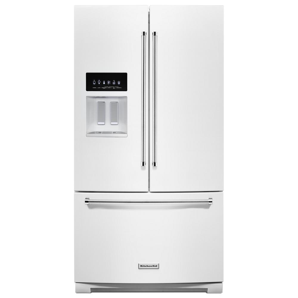 26.8 cu. ft. 36-Inch Width Standard Depth French Door Refrigerator with Exterior Ice and Water