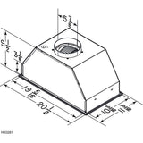 **DISCONTINUED** Broan® 20.5-Inch Custom Range Hood Power Pack, 440 Max Blower CFM, Stainless Steel