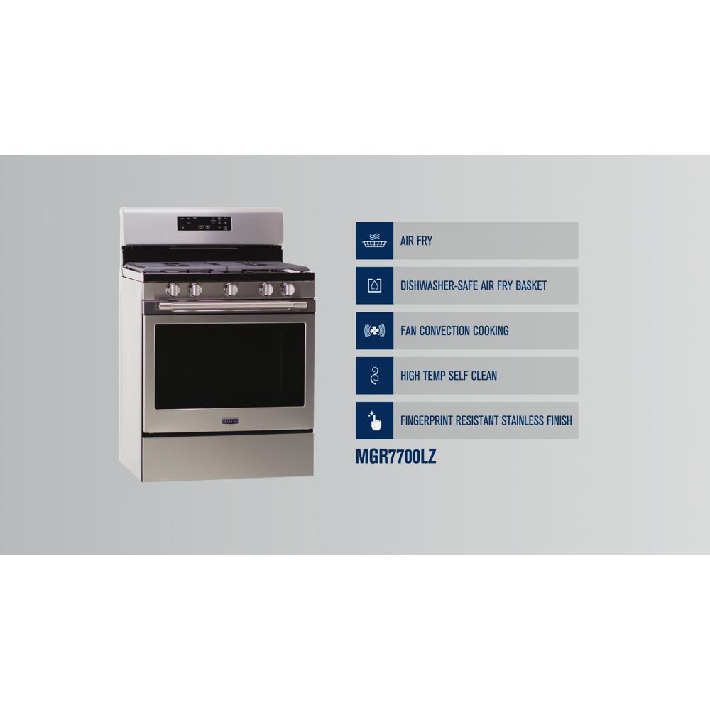 Gas Range with Air Fryer and Basket - 5.0 cu. ft.