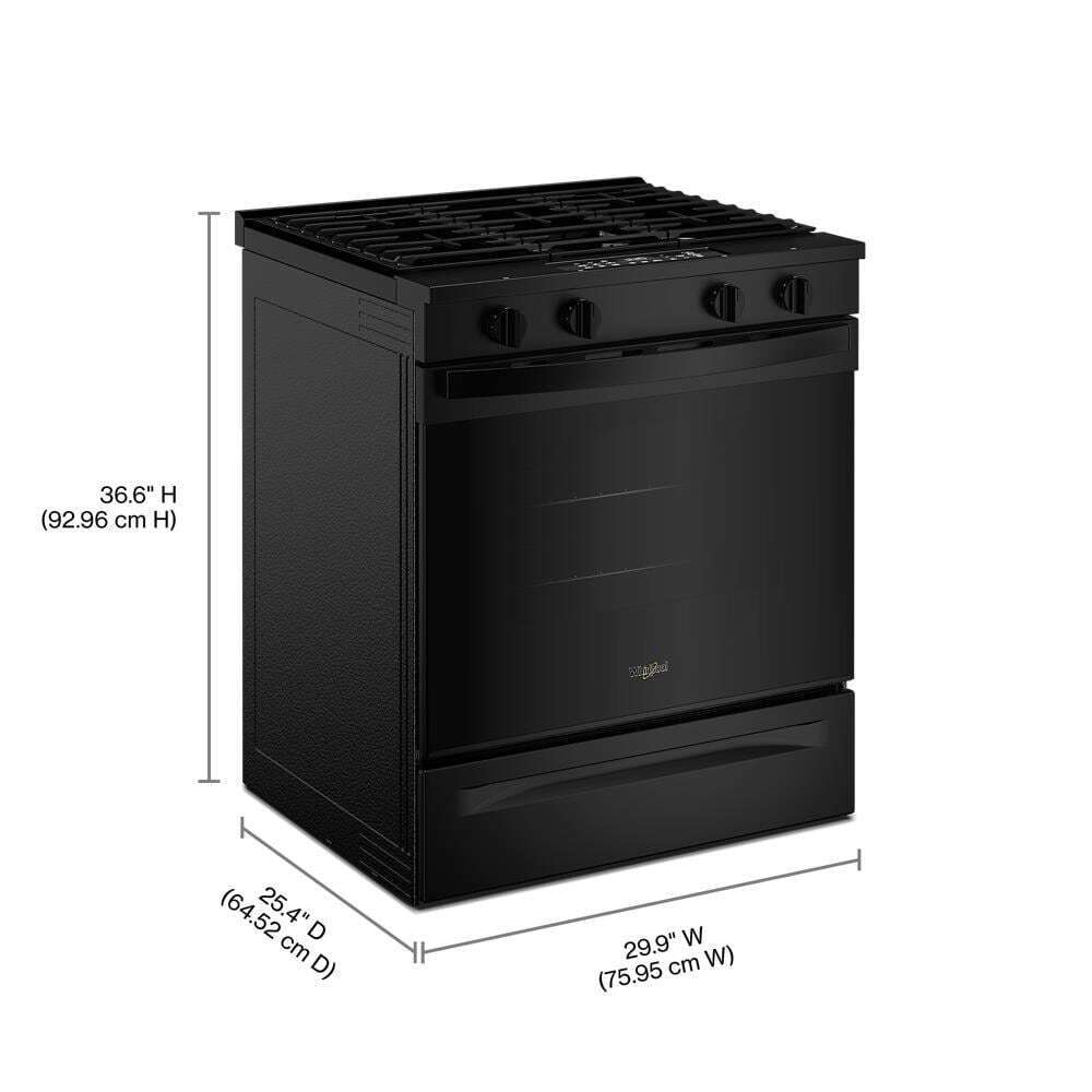 30-inch Gas Smart Range with Air Cooking Technology and Steam Clean