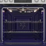 30 in. 5 Burner 6.1 cu. ft. Slide-in Gas Range with True European Convection