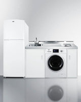 86" Wide All-in-one Kitchenette With Washer/dryer Combo