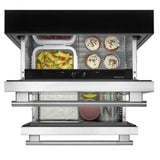 24" Stainless Steel Undercounter Double-Drawer Refrigerator/Freezer
