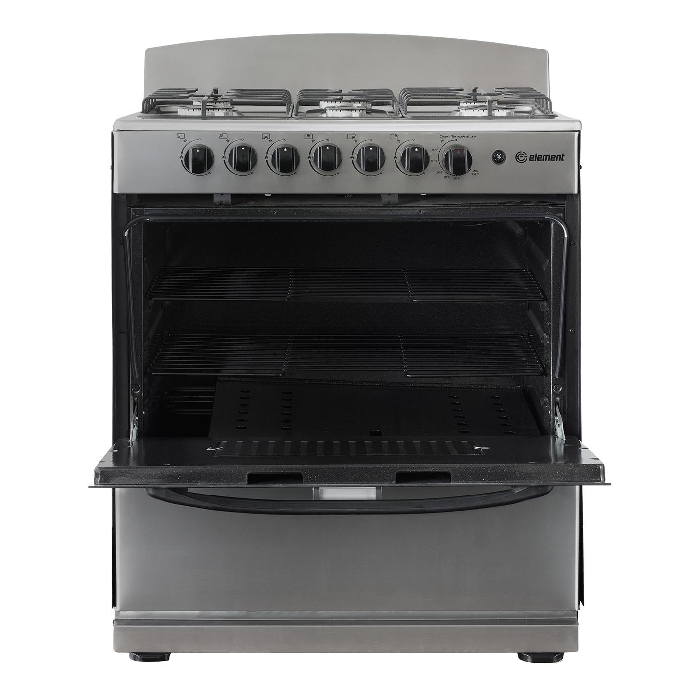 Element Electronics 4.0 cu. ft. 30", 6-Burner Gas Range (EEGR3A6MCCS)