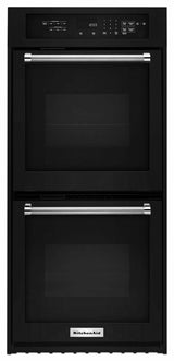 24" Double Wall Oven with True Convection - Black