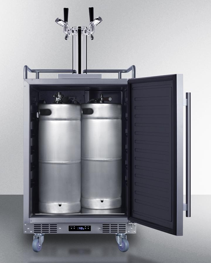 24" Wide Built-in Outdoor Commercial Beer Kegerator