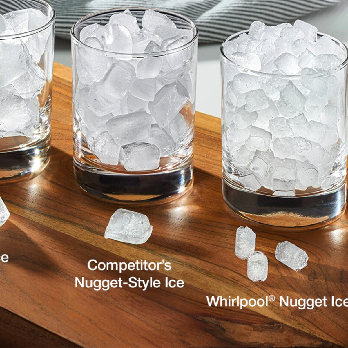 Whirlpool® 36-inch True Counter Depth 3-Door French Door Refrigerator with Nugget Ice - 23.4 cu. ft.