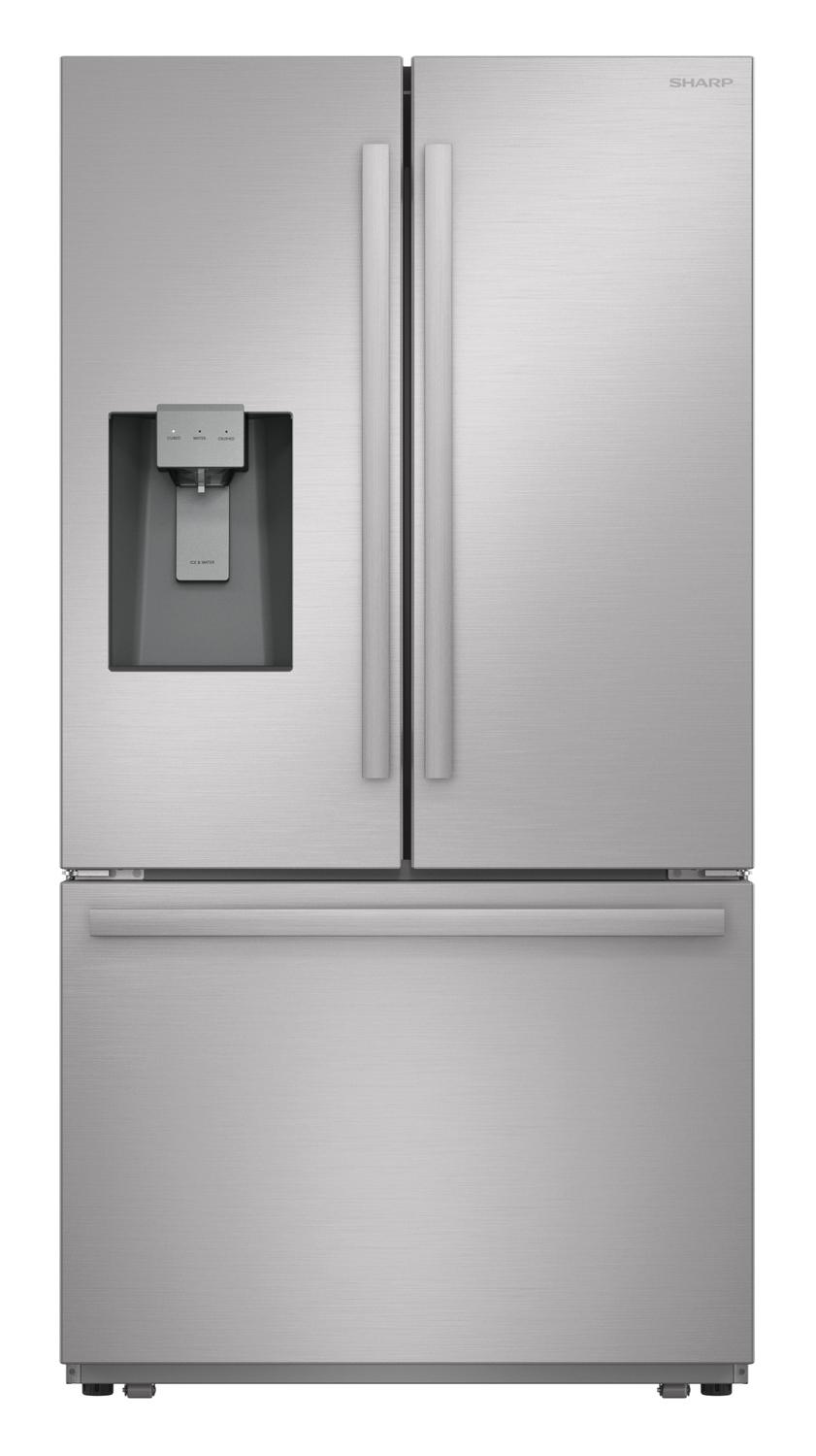 28.9 cu.ft. Standard Depth 36 in. French 3-Door Refrigerator with Water Dispenser in Stainless Steel