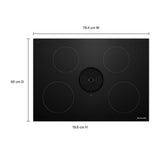30-inch NextGen Induction Downdraft Cooktop with 4 Cooking Zones