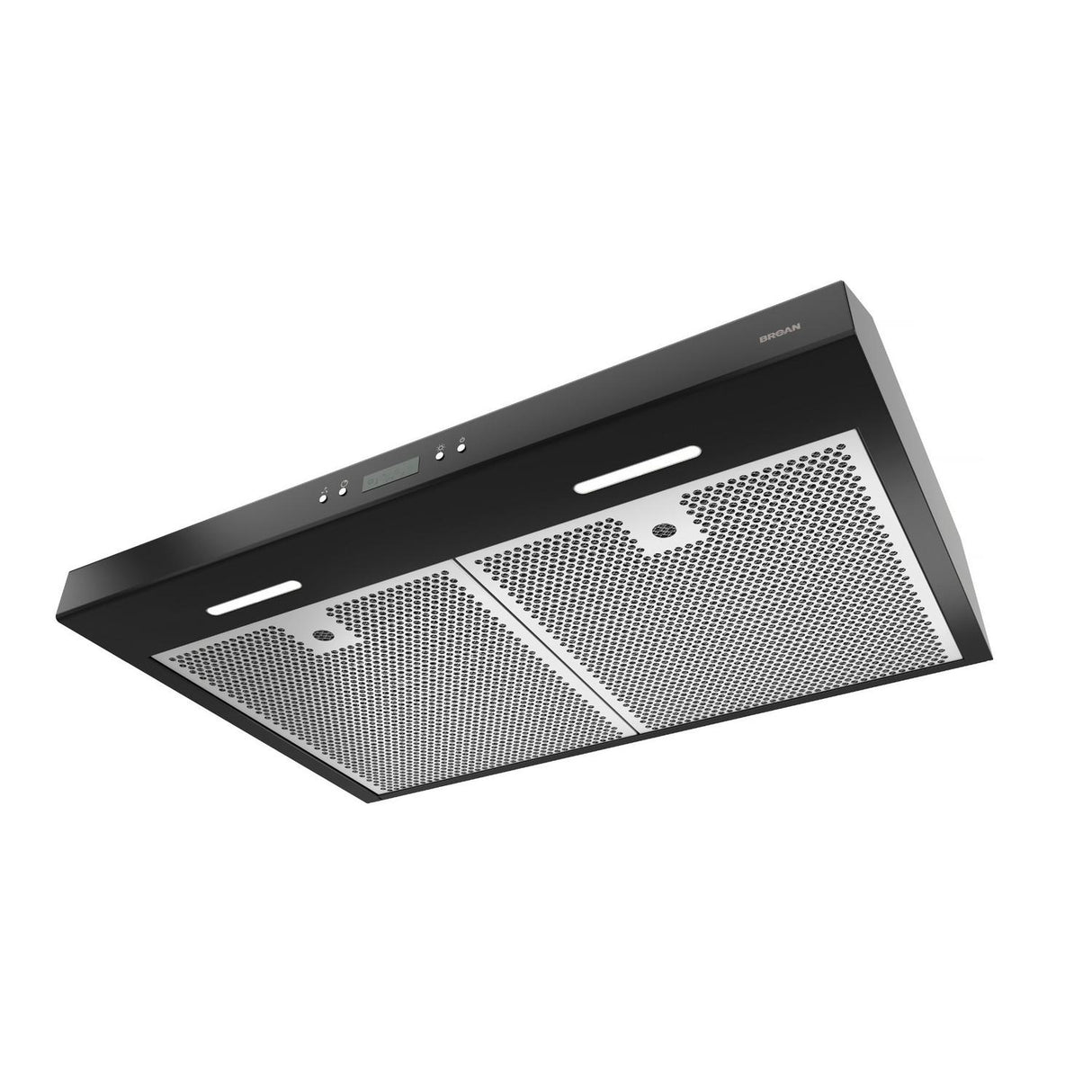 Broan® Glacier 36-Inch Convertible Under-Cabinet Range Hood, 450 Max Blower CFM, Black