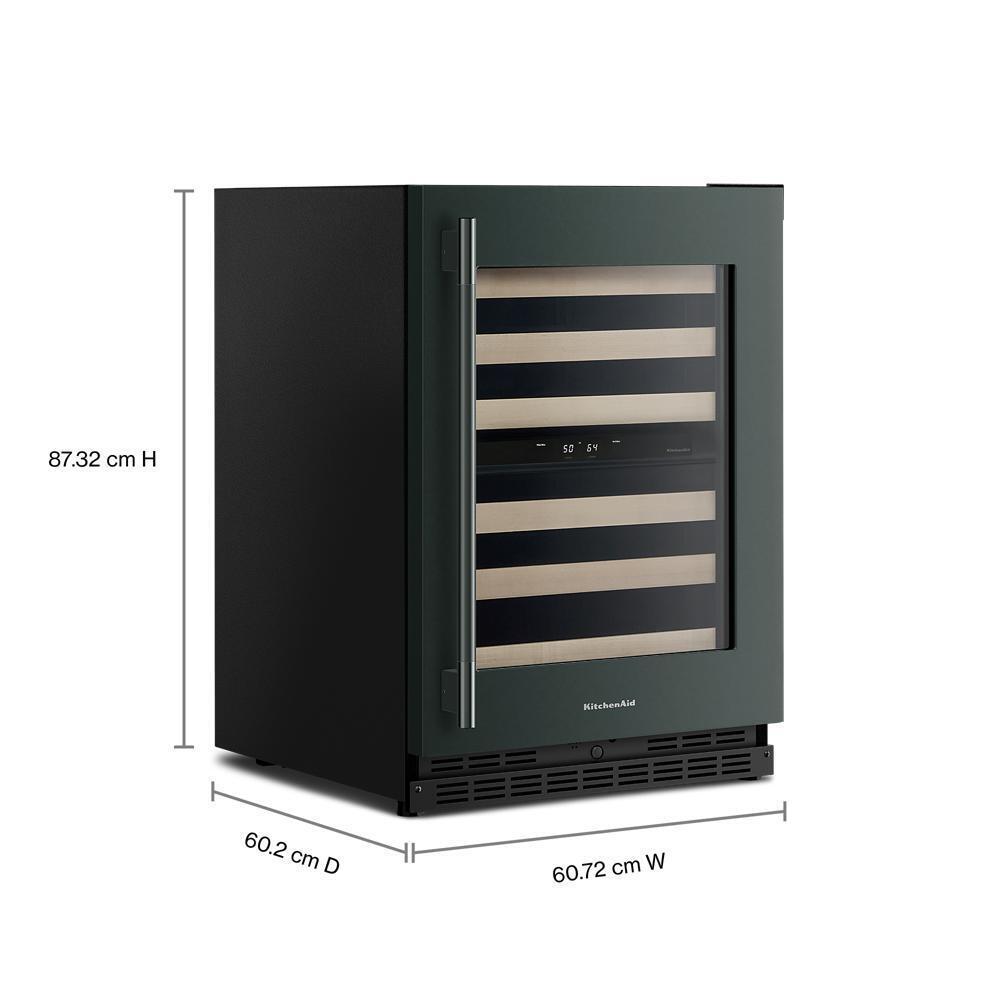 24" Undercounter Wine Cellar with Full-Extension Wood-Front Racks