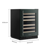 24" Undercounter Wine Cellar with Full-Extension Wood-Front Racks