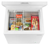 5.3 Cu. Ft. Compact Freezer with 2 Rollers White