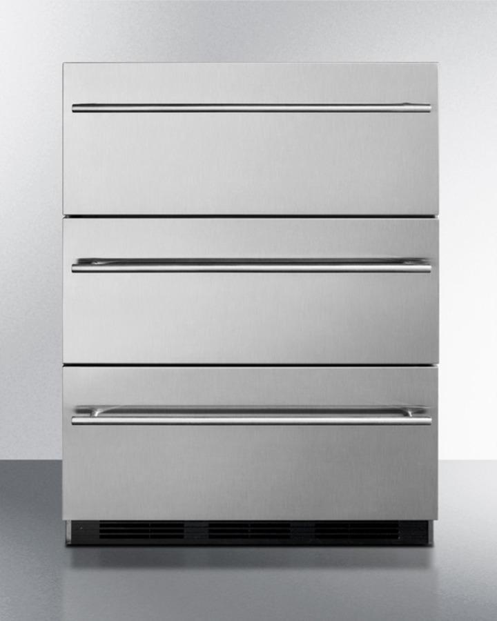 24" Wide 3-drawer Outdoor All-refrigerator